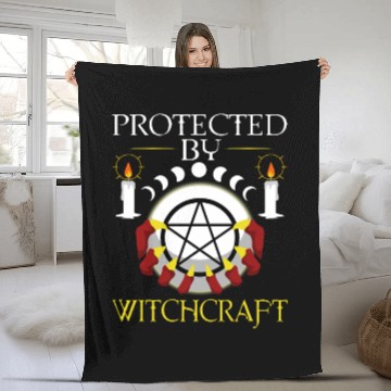Discover Protected By Witchcraft Fleece Blankets