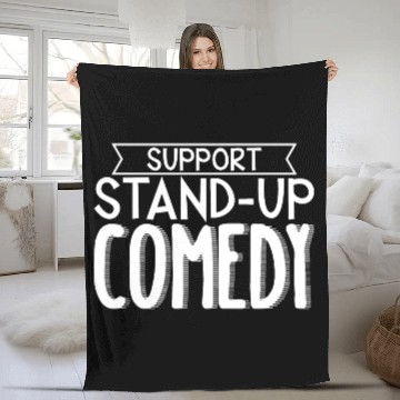 Discover Support Stand Up Comedy 3 Fleece Blankets