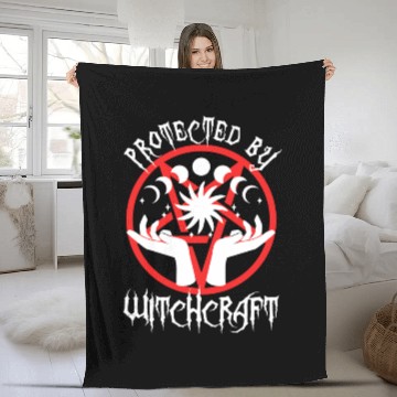 Discover Protected By Witchcraft Fleece Blankets