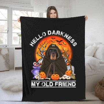Discover Hello Darkness My Old Friend Dog English Cocker Fleece Blankets