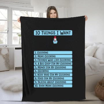 Discover Chicken Agriculture Chicken Lovers Farming Fleece Blankets