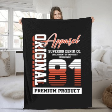 Discover 1981 Vintage Birthday Vintage Gift Retro Fleece Blankets