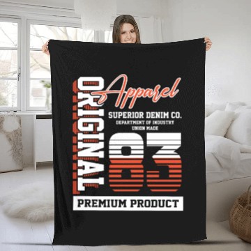 Discover 1983 Vintage Birthday Vintage Gift Retro Fleece Blankets