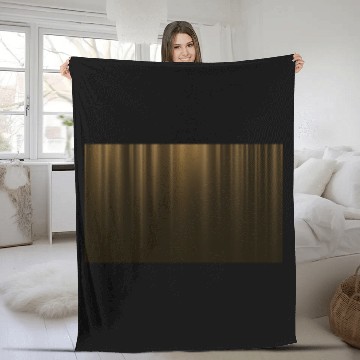 Discover Elegant Gold Theater Cinema Curtain Pattern Fleece Blankets