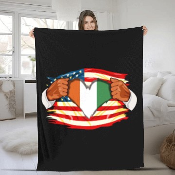 Discover Ivorians Who Live in America Ivory Coast Flag Fleece Blankets