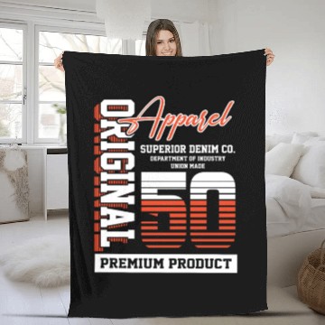 Discover 1950 Vintage Birthday Vintage Gift Retro Fleece Blankets
