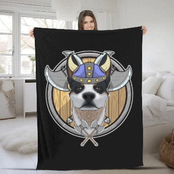 Discover Australian Cattle Dog I Valhalla I Viking Fleece Blankets