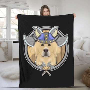 Discover Labrador I Valhalla I Viking Fleece Blankets
