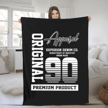 Discover 1990 Vintage Birthday Vintage Gift Retro Fleece Blankets