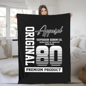 Discover 1980 Vintage Birthday Vintage Gift Retro Fleece Blankets
