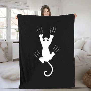 Discover Angry cat Fleece Blankets