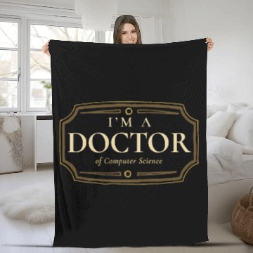 Discover Computer Science PhD Doctorate Graduation Gift Fleece Blankets