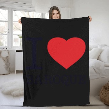 Discover I LOVE BAROQUE Fleece Blankets