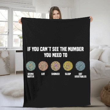 Discover Ishihara Numbers - Eat Vegetables Fleece Blankets