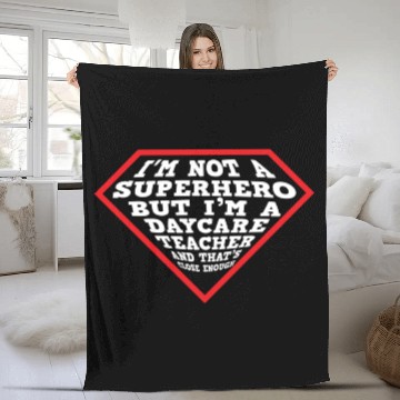 Discover Daycare Teacher Childcare Provider Fleece Blankets