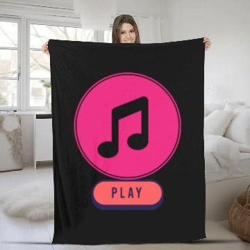 Discover music play Fleece Blankets