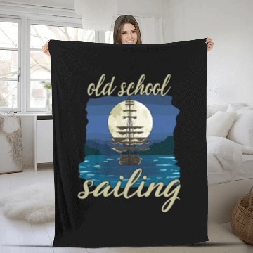 Discover Old School Sailing for a Sailor Captain Fleece Blankets