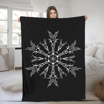 Discover Mandala Lines Abstract Shape Pattern Fleece Blankets