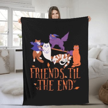Discover Friends Til The End, Clowder of Pussycats Fleece Blankets