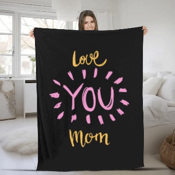 Discover Love you mom Fleece Blankets