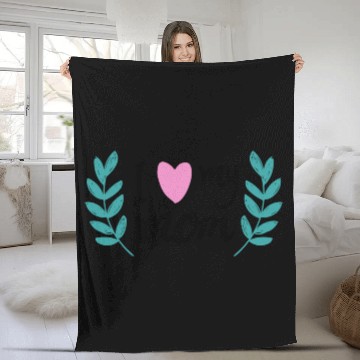 Discover i love my mom Fleece Blankets