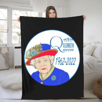Discover Queen Elizabeth II - rip Queen Elizabeth II - rest Fleece Blankets