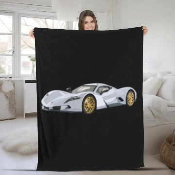 Discover Silver car Fleece Blankets