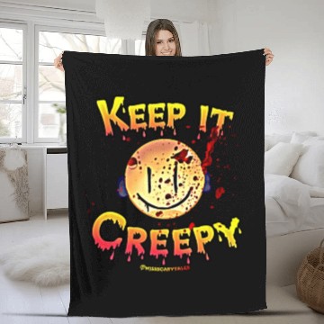 Discover Miss Scarytales says Keep it Creepy Fleece Blankets