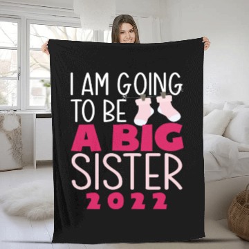 Discover A Big Sister 2022 Fleece Blankets