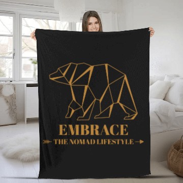 Discover Embrace The Nomad Lifestyle Design Fleece Blankets