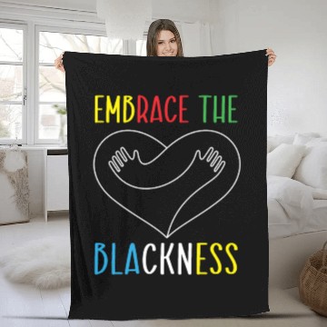 Discover Embrace The Blackness Black History Month Melanin Fleece Blankets