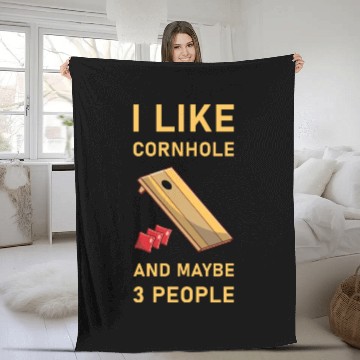 Discover I like cornhole and maybe 3 people - Bean Bag Toss Fleece Blankets