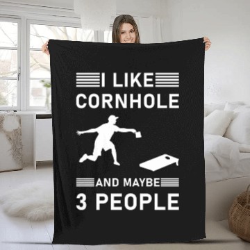 Discover I like cornhole and maybe 3 people - Bean Bag Toss Fleece Blankets