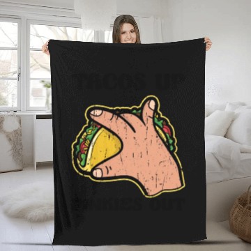 Discover Tacos up Pinkies out - mexican cuisine Fleece Blankets