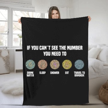 Discover Ishihara Numbers - Travel To Bangkok Fleece Blankets