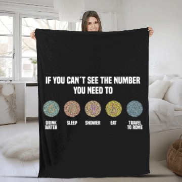 Discover Ishihara Numbers - Travel To Rome Fleece Blankets