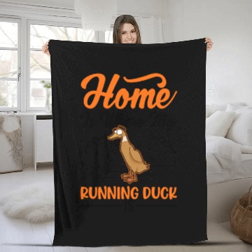 Discover Indian Runner Duck Home Bottle Fleece Blankets