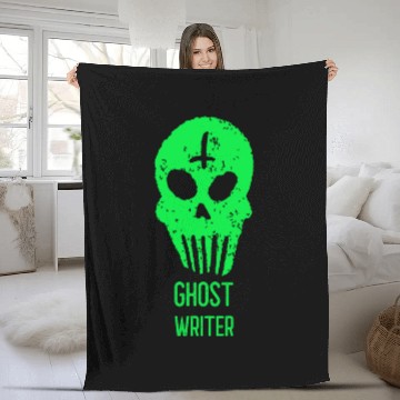 Discover Ghost Writer Halloween Trick or Treat Costume Fleece Blankets