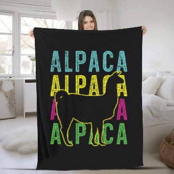 Discover Alpaca Llama Lover Alpaca Whisperer Farm Animal Fleece Blankets