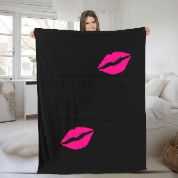 Discover Independent Woman Fleece Blankets