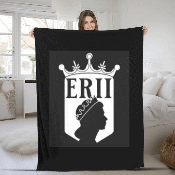 Discover United Kingdom Monarch Queen Elizabeth ER II Fleece Blankets