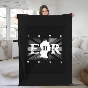 Discover United Kingdom British Monarch Queen Elizabeth II Fleece Blankets