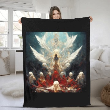 Discover Heaven and Hell Fleece Blankets