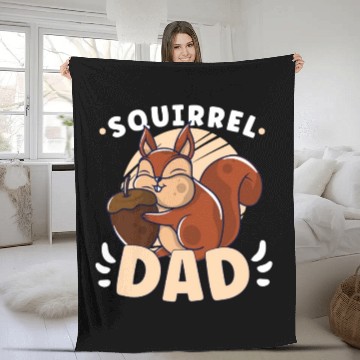 Discover Funny Squirrel Fan Squirrel Lover Chipmunk Addict Fleece Blankets
