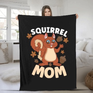 Discover Funny Squirrel Fan Squirrel Lover Chipmunk Addict Fleece Blankets