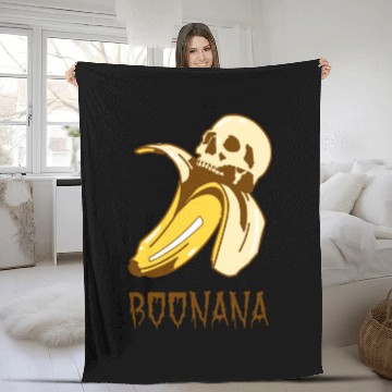 Discover Boonana. Scary Banana Skull Halloween Fleece Blankets