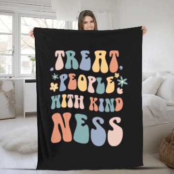 Discover Treat People With Kindness, Cool TPWK Trendy Fleece Blankets