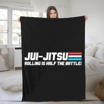 Discover Funny BJJ MMA Design Brazilian Jiu Jitsu Fleece Blankets