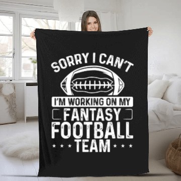 Discover Fantasy Football Team I cant Fantasy Draft Player Fleece Blankets
