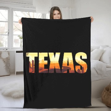 Discover Texas city USA gift Houston America Fleece Blankets